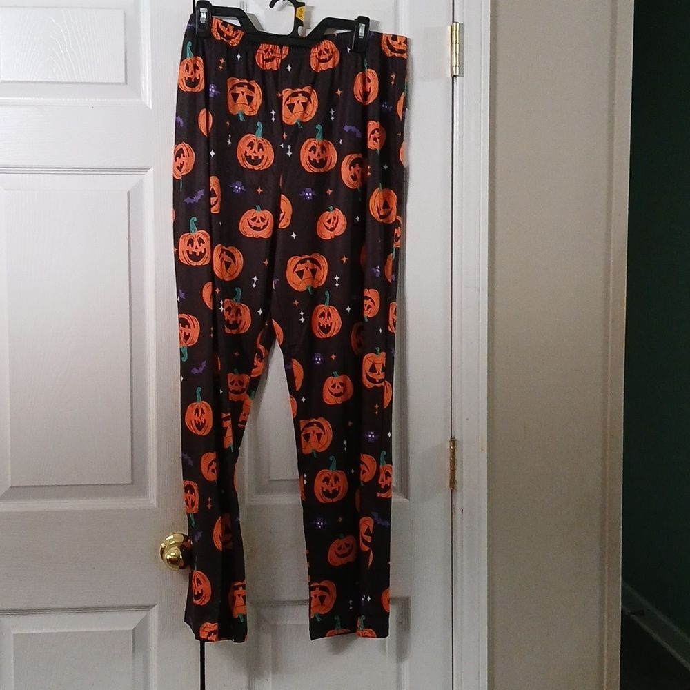Halloween Pumpkin Pajama Set Jack o Lantern Print Sz XXL NIP - Picture 9 of 12